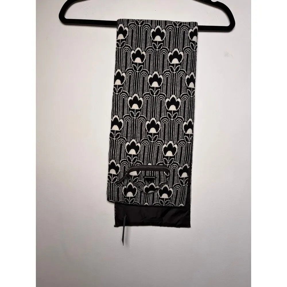 Prada Wool Floral Print Scarf NWT